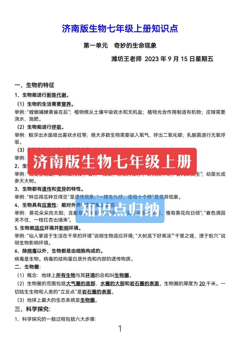 济南版生物七上教案如何设计更高效？