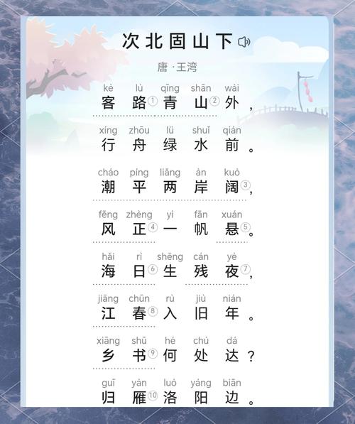 次北固山下古诗情景如何交融?