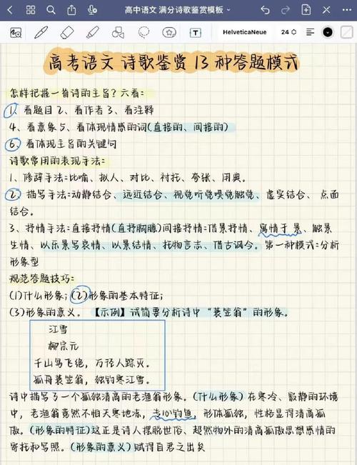 高考古诗词鉴赏答题模板万能吗?