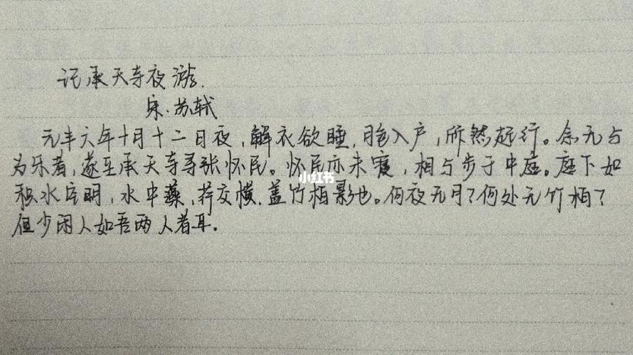 记承天寺夜游默写常考哪些句子?