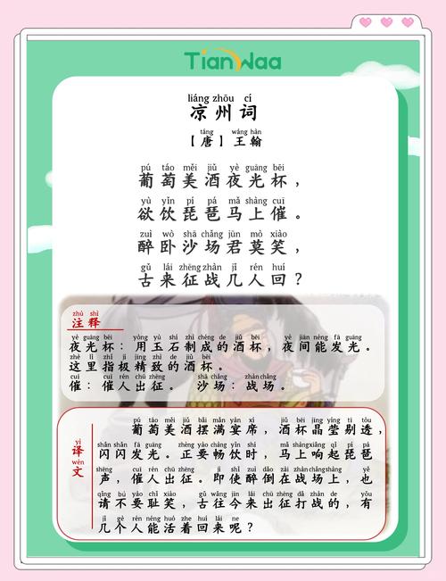 凉州词古诗意思是什么?