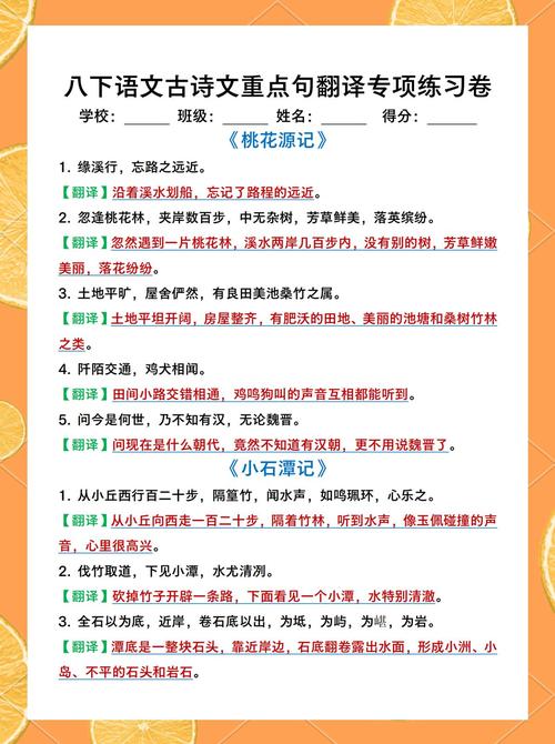 中考语文为何要考古诗词翻译?