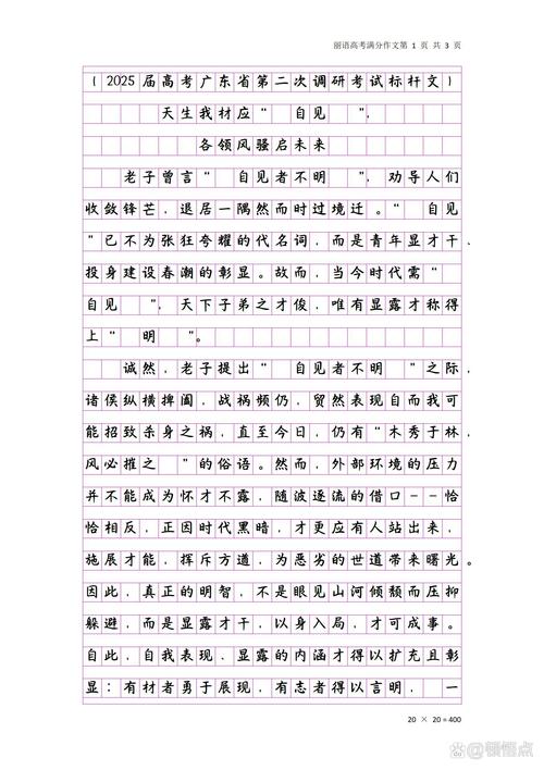 南京一模2025作文如何审立意?