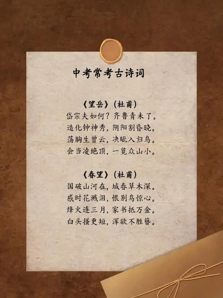 初中学过哪些经典怀古诗？