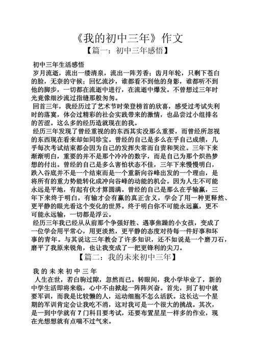 初中生活如何写出精彩作文?