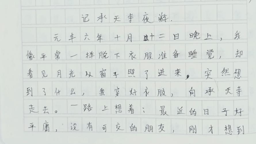 记承天寺夜游默写常考哪些重点句？