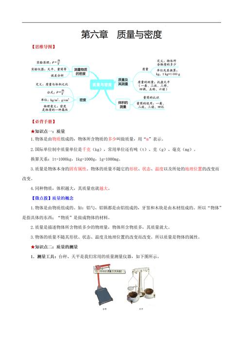 质量与密度,八年级物理如何区分与计算?