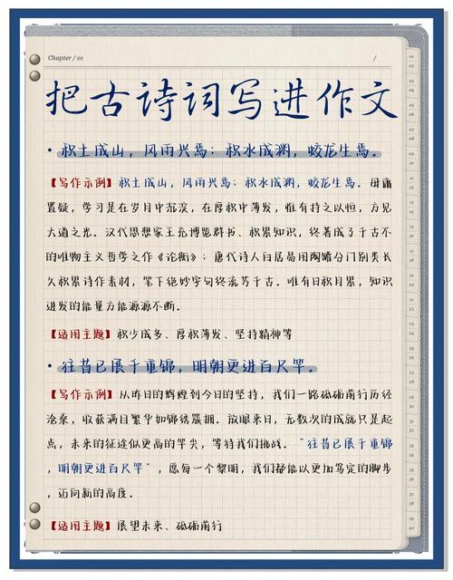 引用古诗词的作文,如何避免堆砌而自然融入?