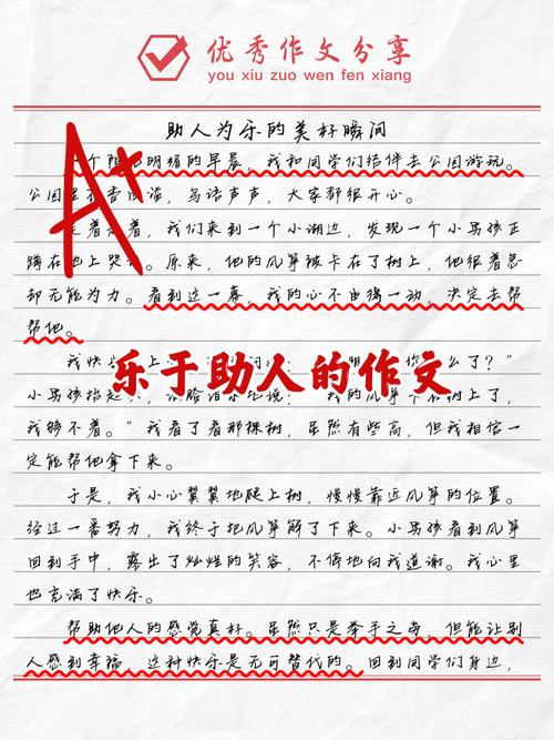 初中作文如何写出帮助别人的真情实感?