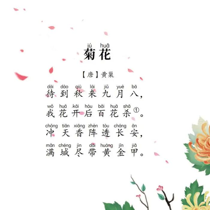 5古诗三首望菊花ppt如何解析菊花意象？