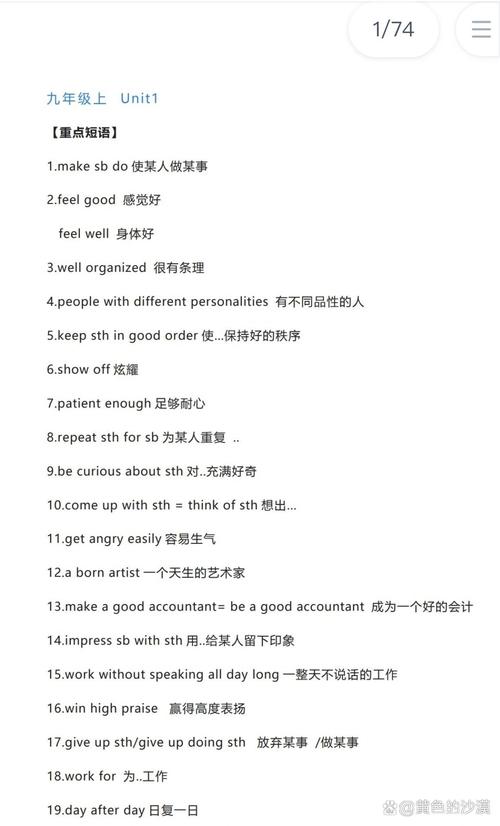九年级上册英语知识点有哪些核心考点?