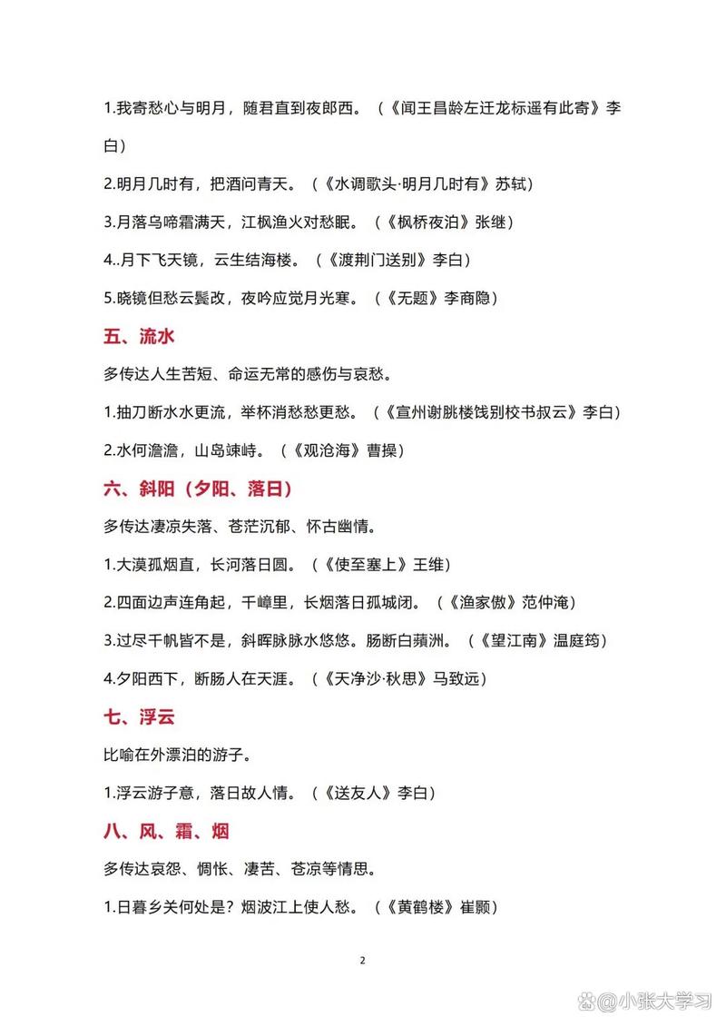 2025中考古诗词赏析会考哪些篇目？