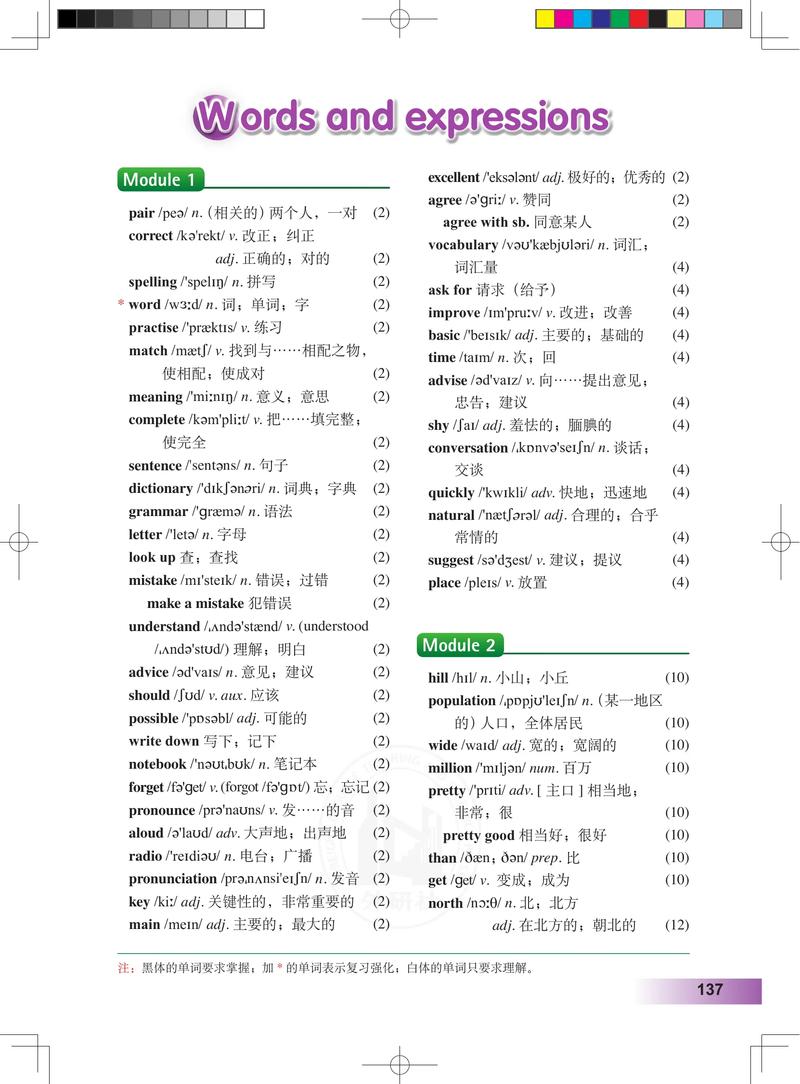 八年级上册英语单词外研版有哪些重点?