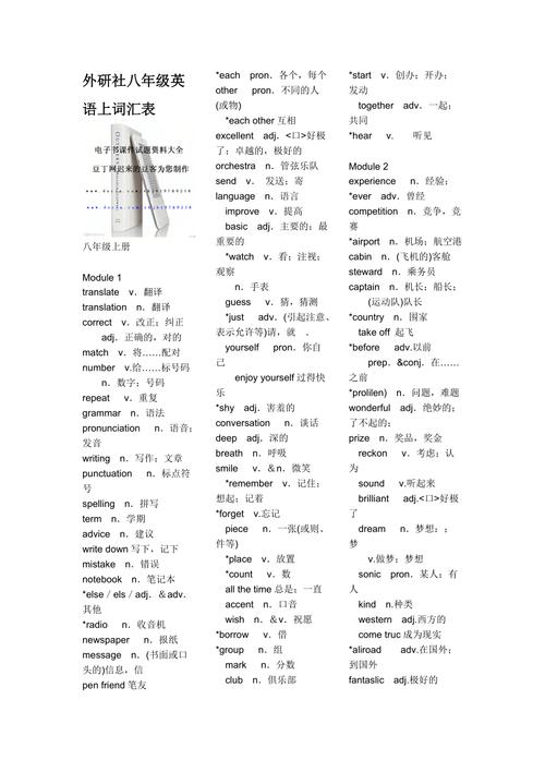 八年级上册英语外研版单词怎么高效记忆?