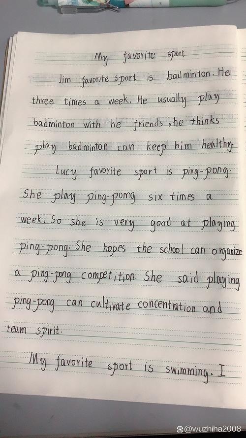 初一英语50词作文，如何快速写出？