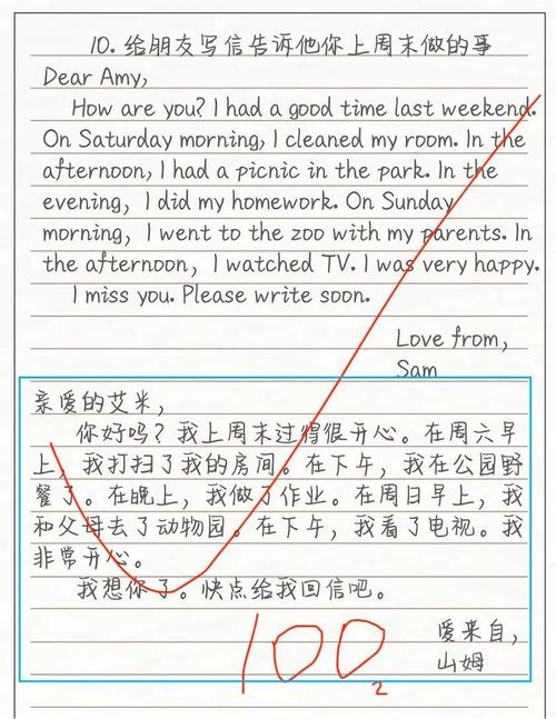 暑假英语作文带翻译？