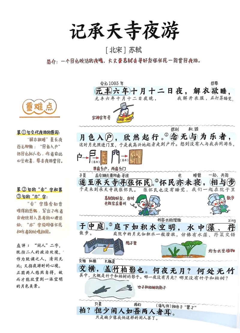 承天寺夜游，苏轼为何夜游？