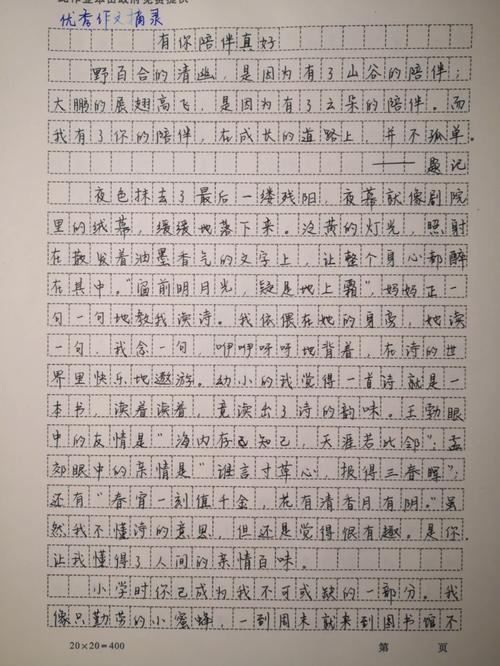 中考满分作文的陪伴之道是什么？