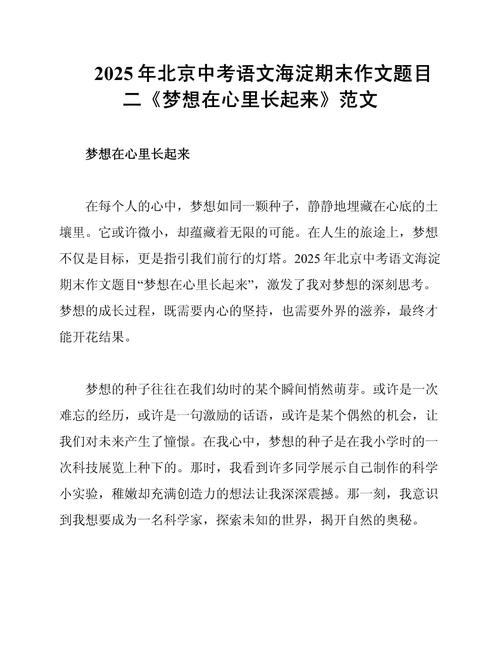 2025北京满分作文有何独到之处?