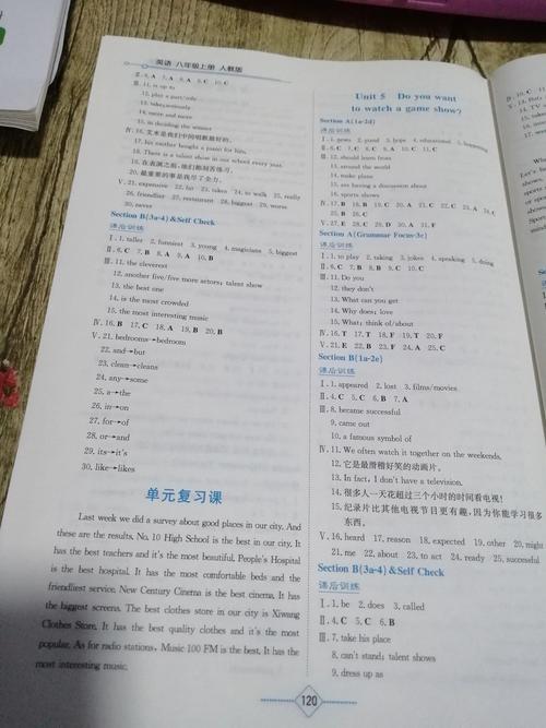 八年级上册英语点拨答案哪里有?