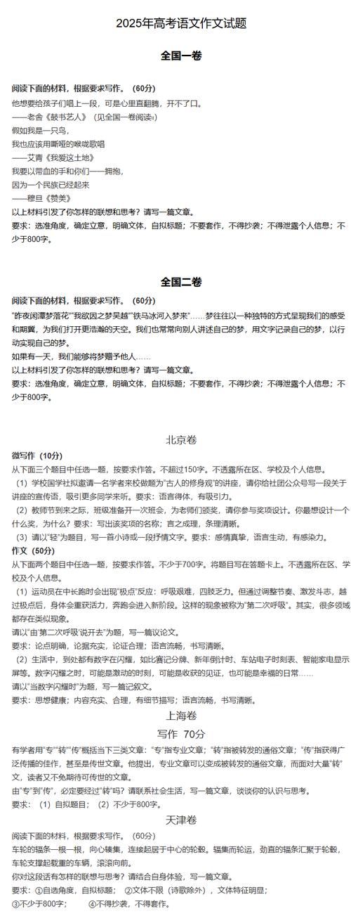 重庆高考作文2025，考什么方向？