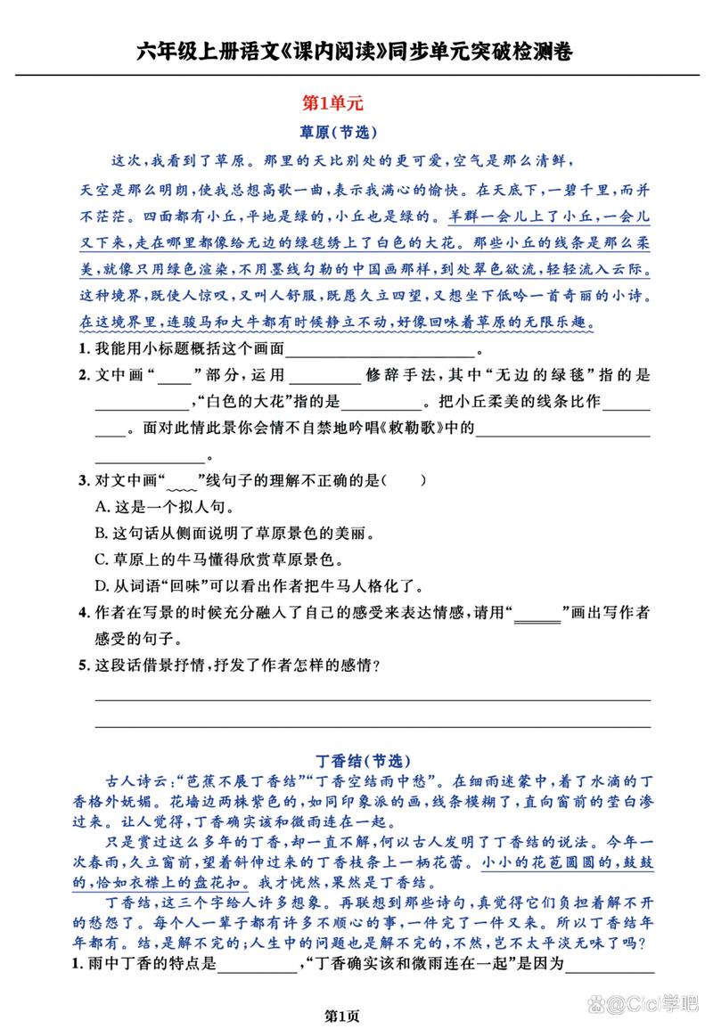 六年级语文阅读竞赛试题有何解题技巧？