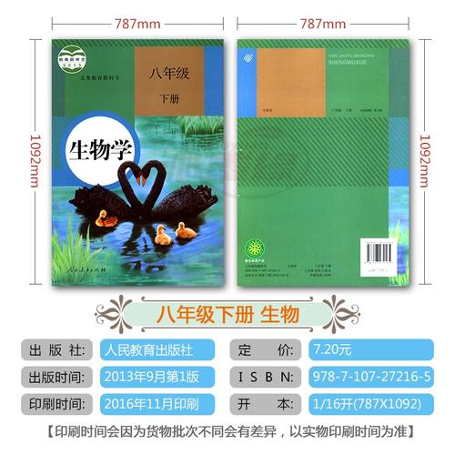 人教版新课标八年级生物有何重点变化？