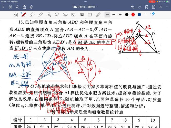 郑州九年级二模2025考什么？