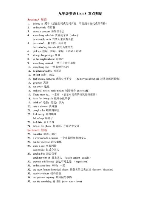 人教版九年级Unit8重点难点解析？