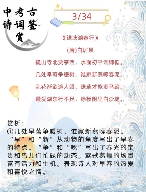 中考课内古诗词鉴赏课件有何重点？