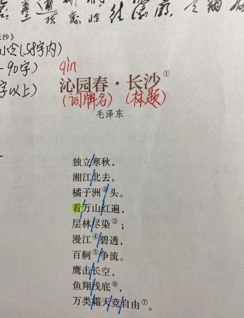 长沙中考语文古诗词背诵范围有哪些？