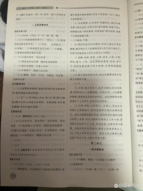 七年级语文课堂练习册a怎么用？