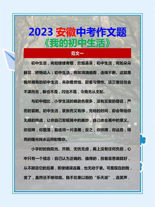 安徽中考作文满分作文有何秘诀？