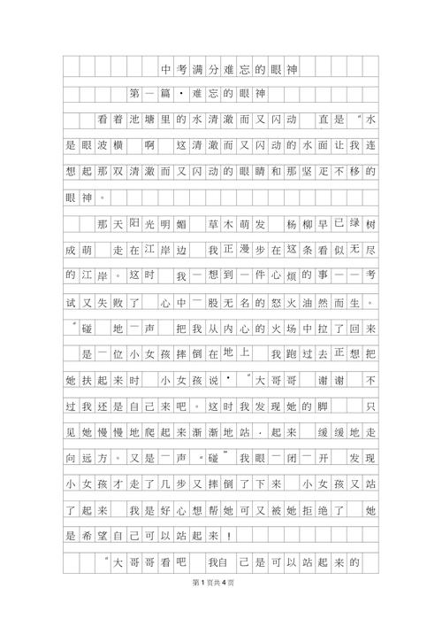 难忘那怎样的目光？