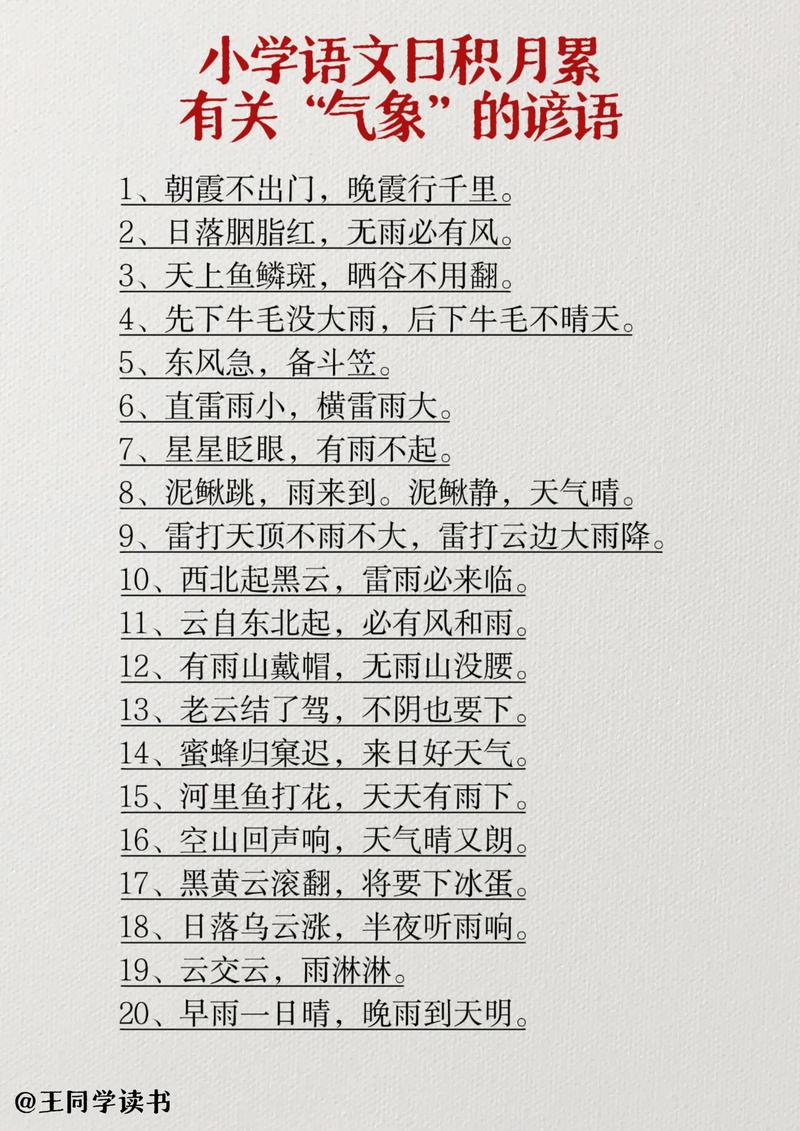 古诗谚语藏多少气象智慧？