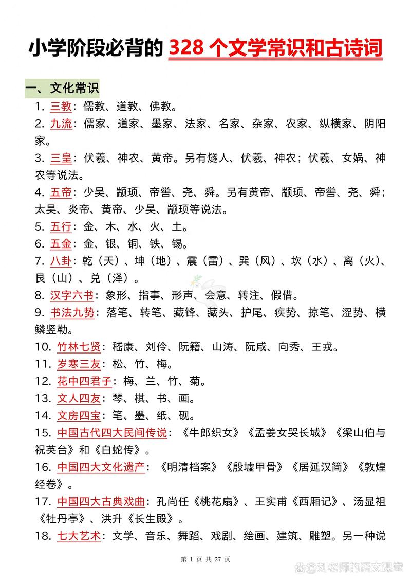 古诗词鉴赏必备哪些文学常识？