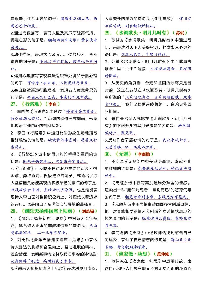 2025中考易错古诗文，这些考点你真的会了吗？