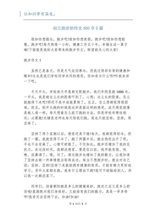 中考体育600字作文，如何写出彩？