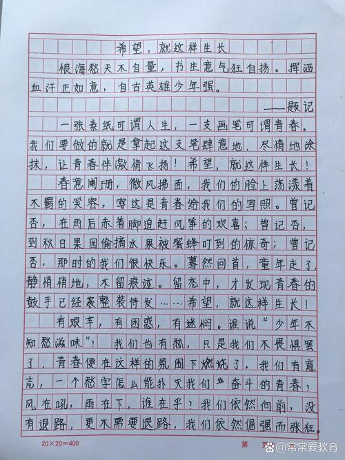 中考体考600字作文如何写高分？