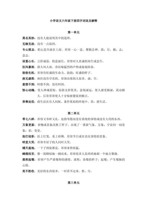 七年级语文课后词语解释有哪些重点？