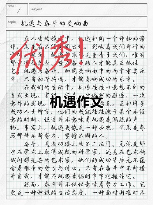 给我一次怎样的机会作文？