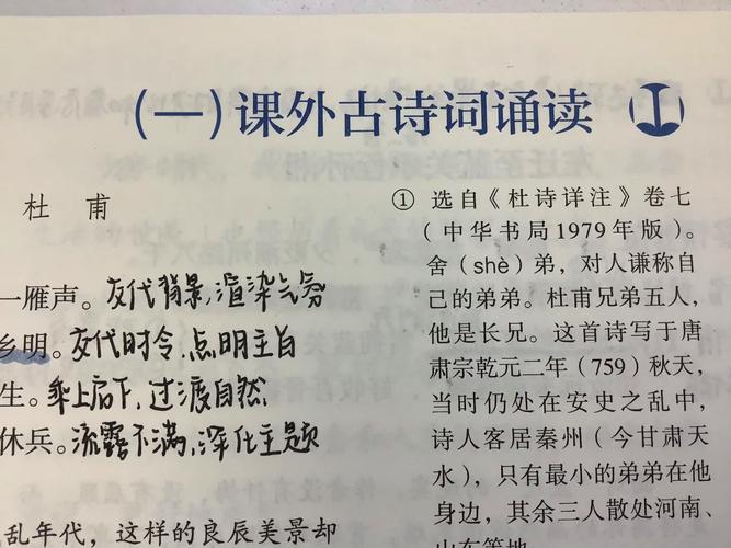 长春版九上古诗有哪些?