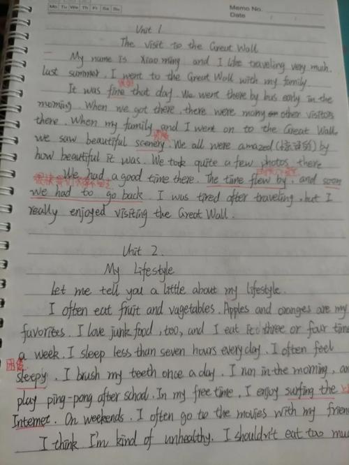 八年级上册英语期末作文怎么写？