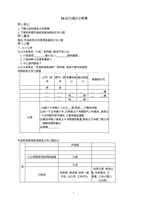 九年级物理第十四章教案重点难点是什么？