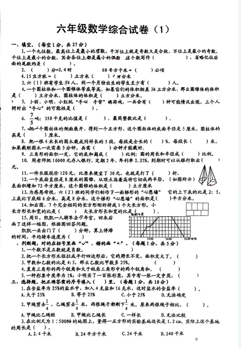 小学六年级综合实践试题考什么？