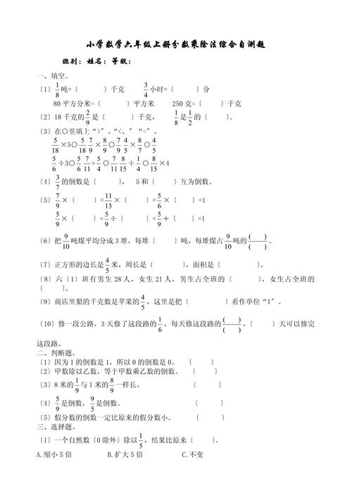 小学六年级综合实践试题考什么？
