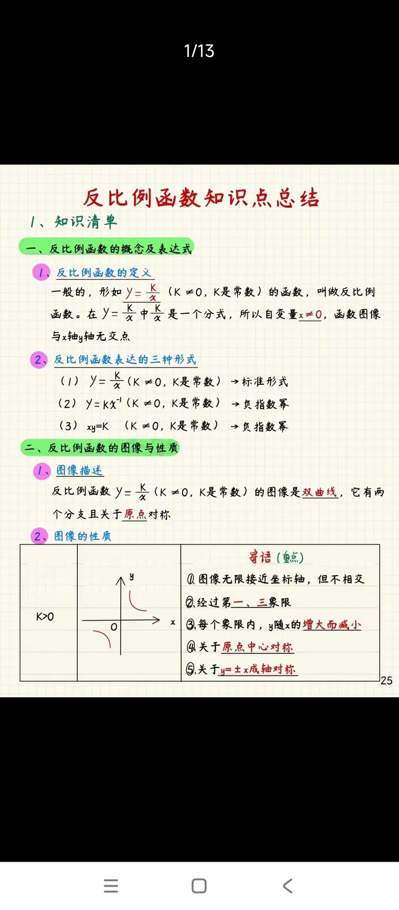 九年级反比例函数重点难点如何突破？