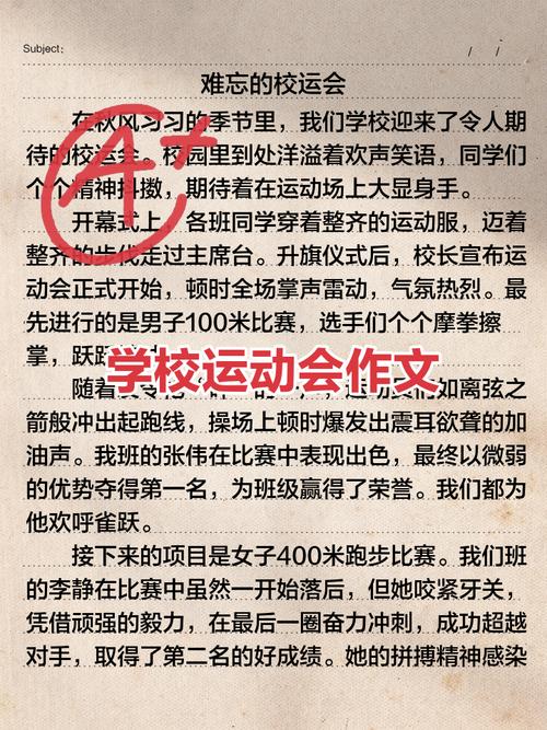 初中运动会作文怎么写才能生动有趣？