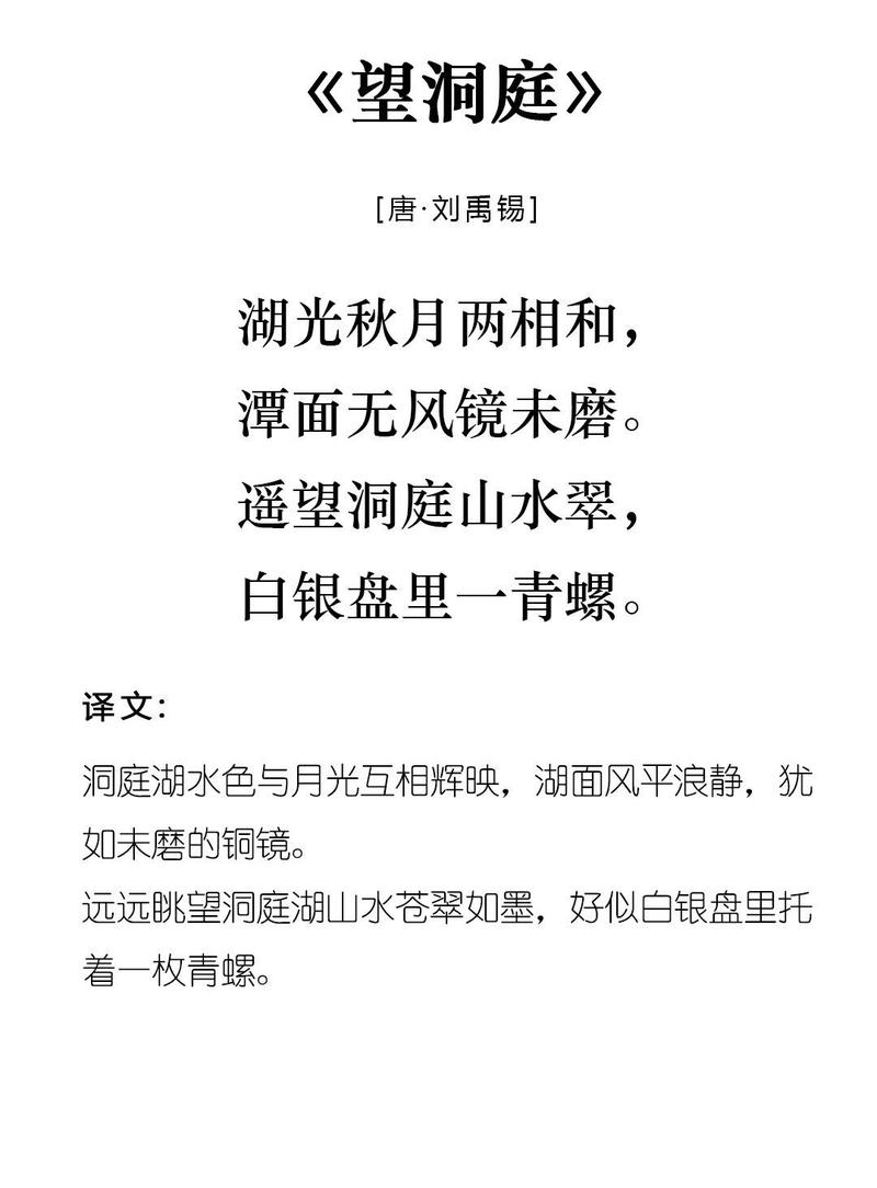 望洞庭古诗何意?