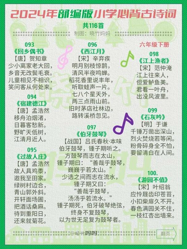 2025语文常考古诗词有哪些？